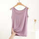 Moder suspender vest underwear female wearing ice silk mask wide shoulder sleeveless cuffy, cuffns, base, summer thin worker top
