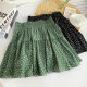 Sweet and small fresh floral ruffled skirts Summer new high -waisted versatile A -line light skirt female

