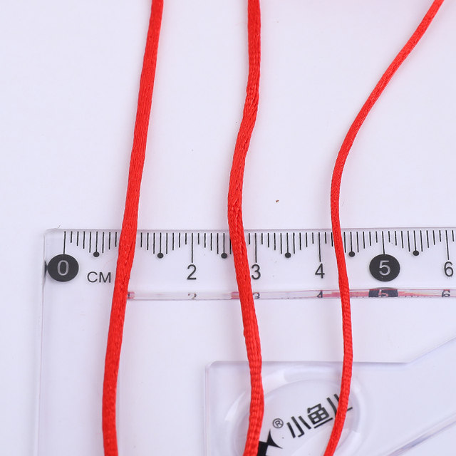 China Jiecal No. 5 Line 6 No. 6 red rope DIY handmade woven woven bracelet rope necklace line
