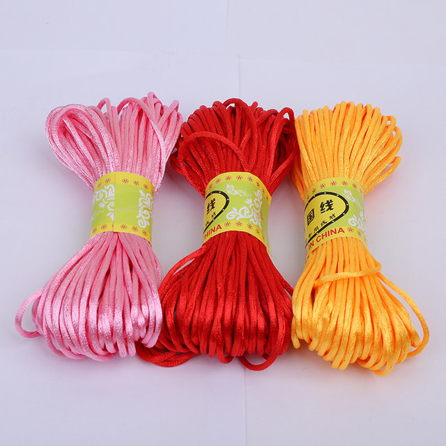 China Jiecal No. 5 Line 6 No. 6 red rope DIY handmade woven woven bracelet rope necklace line
