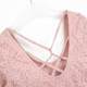 F21 authentic B-2-7-2-1 seven-point sleeve backless spring and autumn lace shirt for women 233621