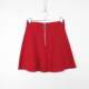 F21 counter genuine versatile solid color zipper A-line short skirt umbrella skirt skirt 227849
