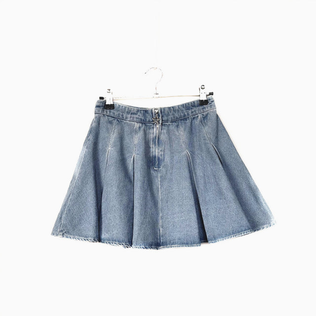 
Pull series women's sweet and versatile casual A-line denim short skirt pure cotton four-season skirt 700B4063