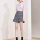 La series counters Genuine sweet ruffle asymmetric hair, woolen skirt thick half -body skirt spring and autumn and winter 1T000947
