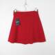 F21 counter genuine versatile solid color zipper A-line short skirt umbrella skirt skirt 227849