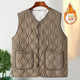 
Middle-aged and elderly female mothers autumn and winter clothing plus velvet vest plus fat large size loose grandma vest vest warm jacket