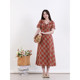 
Summer big size women's clothing red plaid sleeveless dress French temperament V-neck design pear-shaped midi skirt