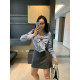 XINYI Spring Bow Striped Shirt Women's Slim and Versatile Shirt X625C00879
