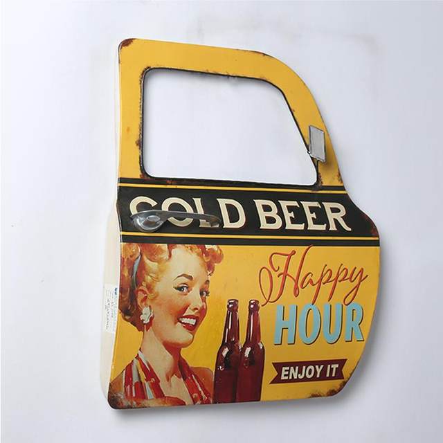 Creative wall hanging restaurant bar wrought iron door decoration industrial style retro nostalgic cafe wall wall hanging parts