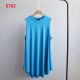 Plus size women's European and American single spring and summer versatile simple fashion loose slim round neck sleeveless casual T-shirt top