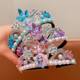 Children's hairband crown Frozen Blue Elsa Kuromi flash diamond headband spring performance dress up shooting props