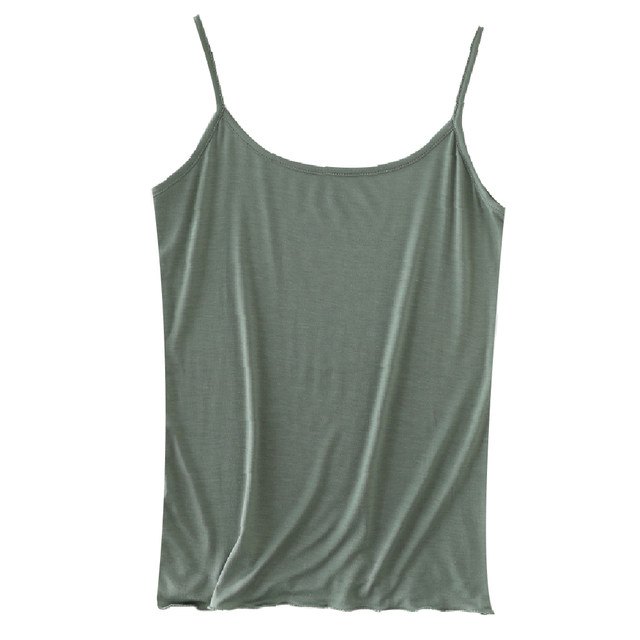 Modal camisole women's slim slim large size top spring and summer loose inner wear solid color bottoming shirt for home