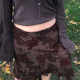 Amywayvintage retro floral skirt double mesh hip fishtail skirt women