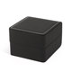 High-end watch box gift box black matte PU leather high-end watch box storage box single customized logo packaging box