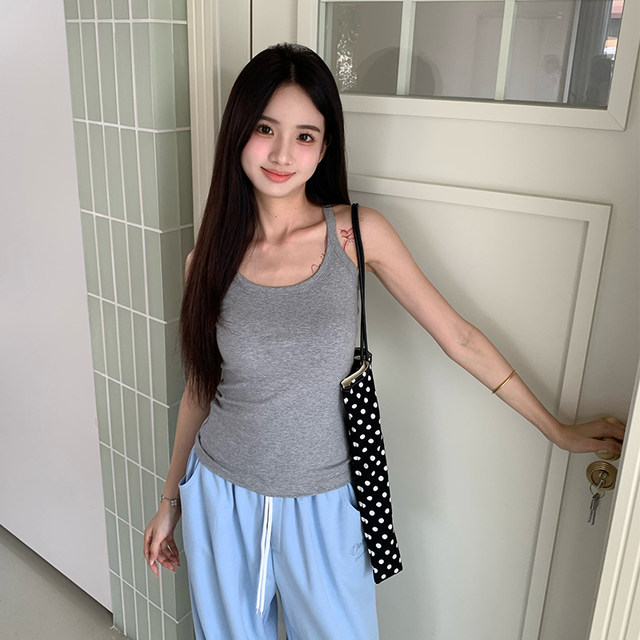 Where is the orange tree pure slinging vest for women in autumn hot girl with beautiful back and slim temperament sleeveless inner top