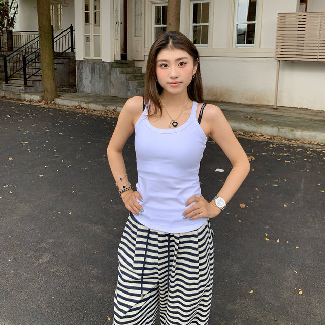 Where is the orange tree pure slinging vest for women in autumn hot girl with beautiful back and slim temperament sleeveless inner top