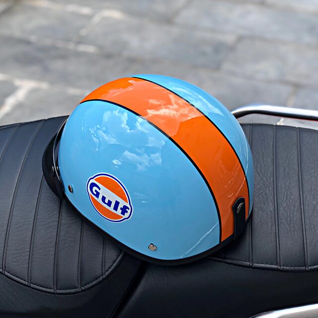 Japanese electric motorcycle retro hard helmet sun protection cola summer men and women Django 3C motorcycle scoop half helmet
