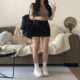 
Sports short skirt for women, large size fat girl autumn high waist American hot girl small A-line skirt pants hip skirt
