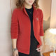 
Autumn and winter women's casual mom wear stand-up collar zipper plus velvet thickened warm jacket middle-aged and elderly polar fleece jacket for women