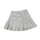 Large size sports gray pleated skirt for women in autumn new style high-waisted slim A-line skirt
