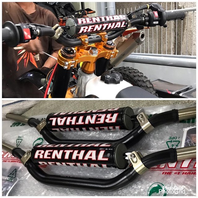 
UK original imported Renthal double-layer variable diameter handlebar off-road motorcycle handlebar high strength R handlebar Twinwall