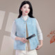 Mom's autumn and winter lightweight new Chinese style cotton vest for middle-aged and elderly women, reversible Chinese style warm cotton vest and waistcoat