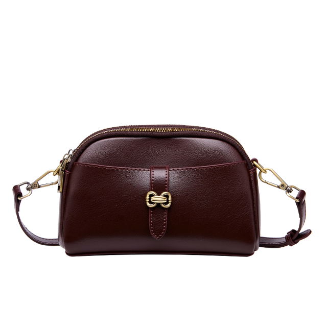 Brand first layer cowhide mother bag 2025 new fashionable versatile mobile phone bag genuine leather one-shoulder crossbody women's bag
