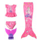 Girls Mermaid Swimsuit Children's Split Bikini Hot Spring Beach Princess Dress Baby Mermaid Tail Swimsuit