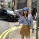 aaaaxbbb Sunset Barcelona three-color big pocket short skirt Korean style versatile temperament A-line skirt