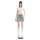 2024 European and American street style workwear pocket long tether slim short skirt versatile denim short skirt trendy (including lining)
