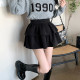 Large size slim and hip-covering cake skirt for women with autumn and winter high waist versatile umbrella skirt fluffy skirt hot girl a-line short skirt