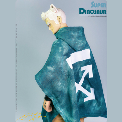 taobao agent SuperDinosaur 1/6 trend doll/soldier figure/bjd/dimension creation cloak cloak tie-dye baby clothes