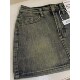 Retro denim short skirt small summer 2025 new high-waisted large size loose anti-balanced versatile trousers skirt
