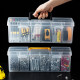 Screw storage box Plastic hardware parts box Small screw expansion screw nut thickening tool storage box rectangular