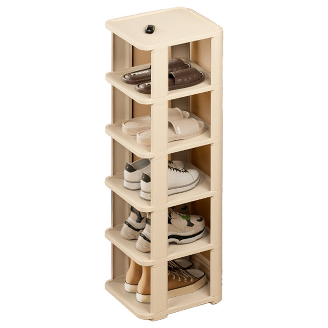 Shoe rack simple household door storage artifact new shoe cabinet indoor multi-layer space-saving small narrow storage rack