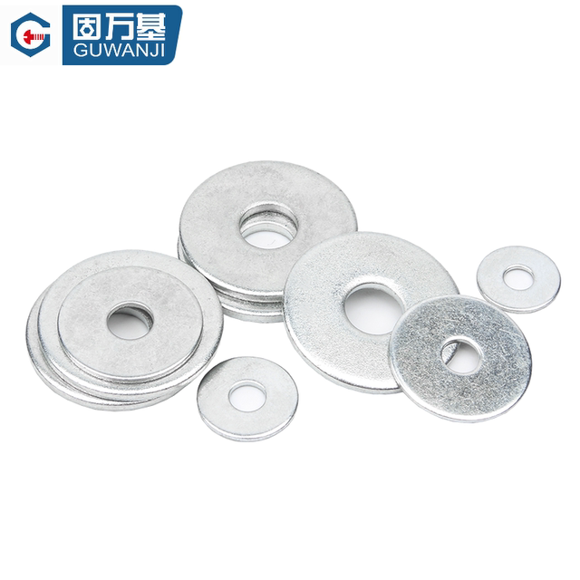 Iron galvanized flat pad metal gasket meson enlarged round and thickened screw gasket M3M4M5M6M8M10