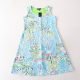 New summer products for women's mid-length vest floral dress with round neck pullover loose micro-stretch fashion A-line skirt F5