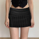 DARLINGAGA simple casual style low waist sexy striped skirt women zipper slim hip skirt short skirt