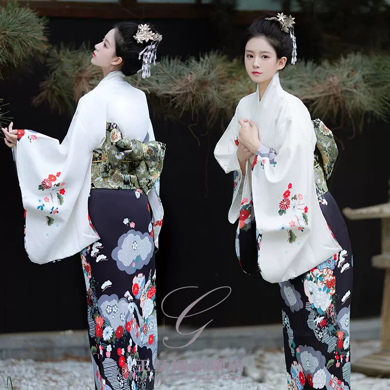和服女正装传统中国风振袖大气日式和风浴衣改良夏季神明少女