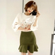 Suede autumn and winter skirt for women new product slim fishtail skirt anti-exposure pants skirt hip-wrapped large size ruffled skirt