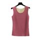 Seamless thermal vest for women German velvet hot autumn and winter slim round neck with velvet thickened cold-proof suspender bottoming shirt