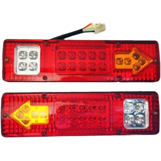 Three-wheeled motorcycle taillight Zongshen Wanhu tricycle rear taillight brake light turning light LED light super bright 5 lines