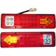 Three-wheeled motorcycle taillight Zongshen Wanhu tricycle rear taillight brake light turning light LED light super bright 5 lines