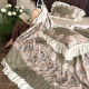 French summer retro sky summer cool quilt four-piece set washable silky thin quilt air conditioning quilt bed skirt bedding