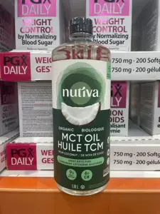 Nutiva Certified Organic MCT Oil, 1.18L