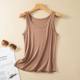 Anti-exposure Modal ribbed camisole women's summer inner wear sleeveless bottoming shirt to cover breasts and slim fit top