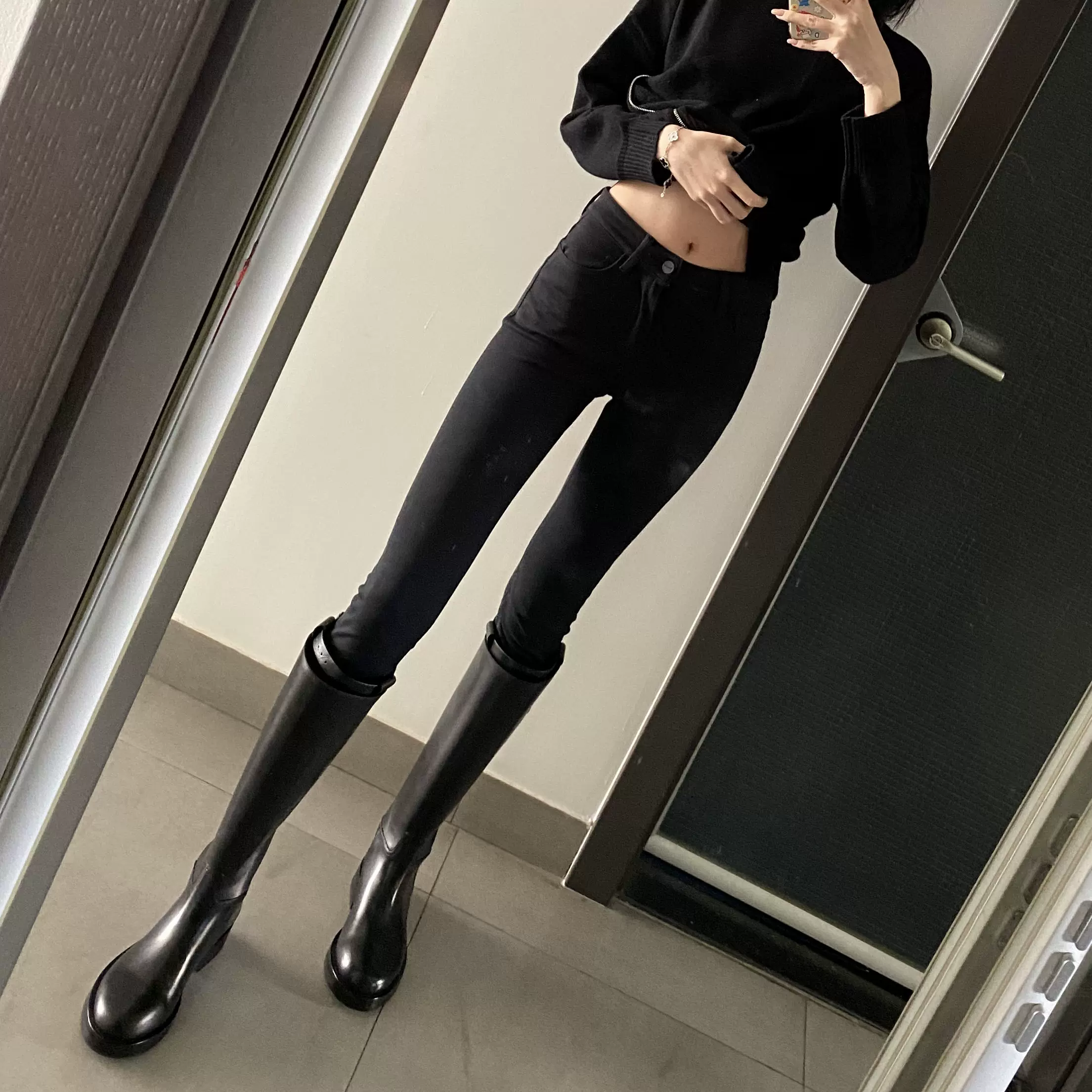 超弹性牛仔裤女 新人首单立减十元 2021年12月 淘宝海外