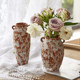 Jingdezhen retro old ceramic vase decoration living room water-grown flower arrangement high-end dining table home decoration