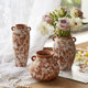 Jingdezhen retro old ceramic vase decoration living room water-grown flower arrangement high-end dining table home decoration