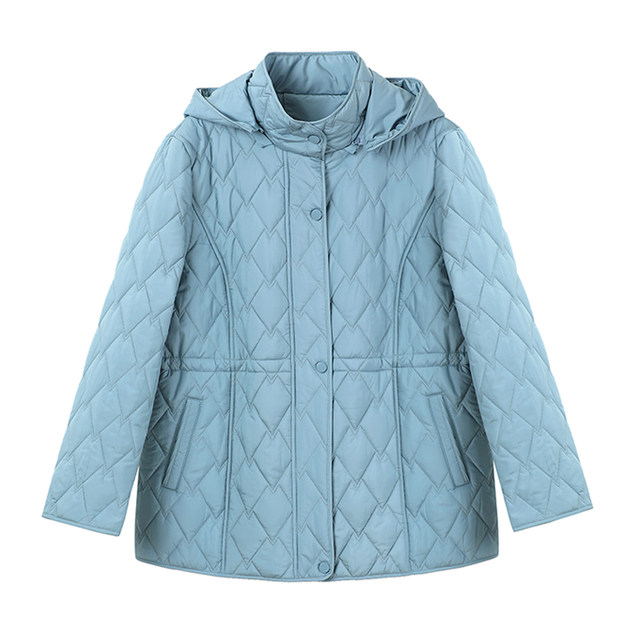Lightweight cotton-padded jacket for small mothers, middle-aged and elderly women's cotton-padded jackets, autumn and winter short quilted jackets, large size cotton-padded jackets